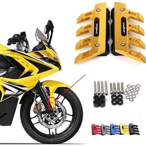 For Bajaj Pulsar 200 NS/Pulsar 200 RS/200 AS 200 TYRES Motorcycle Front Fork Protector Fender Slider Guard Accessories Mudguard