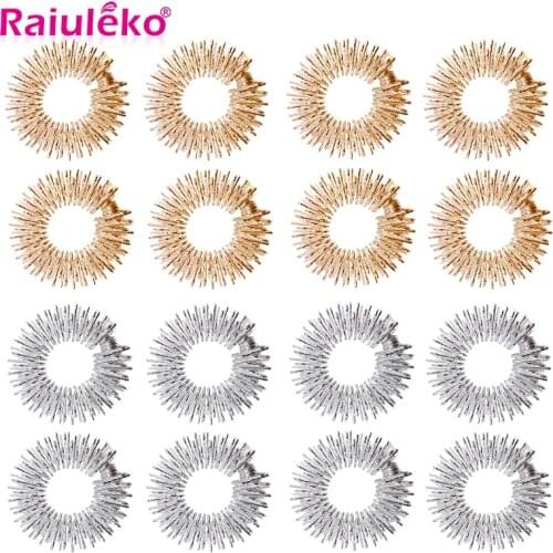 100pcs Stainless Steel Finger Massage Ring Acupuncture Ring Relax Hand Promote Blood Circulation Therapy Pain Relief Health Care
