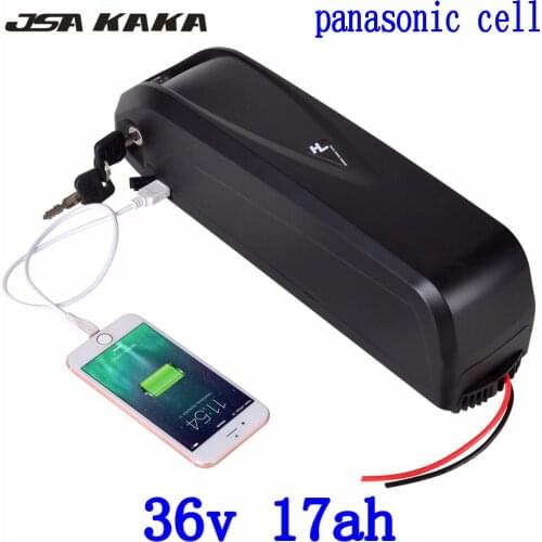 36V electric bicycle battery 36V ebike 36V 17AH Hailong battery pack use panasonic cell for 36V 250W 350W 500W 1000W Motor