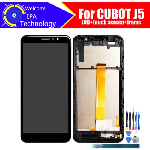 5.5 inch CUBOT J5 LCD Display+Touch Screen Digitizer+Frame Assembly 100% Original LCD+Touch Digitizer for CUBOT J5