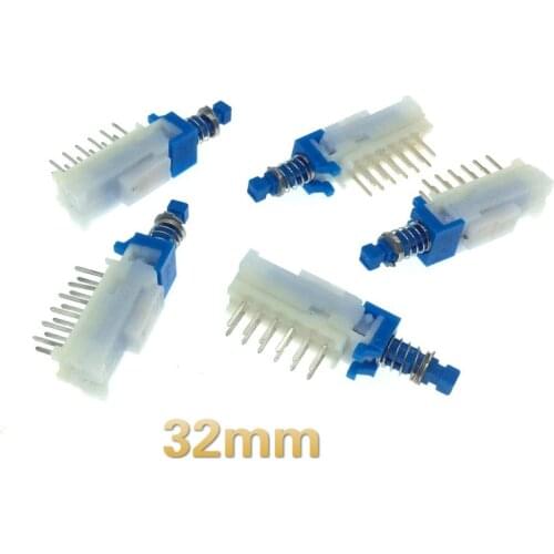 5pcs for ALPS key switch double row 12 feet piano key with lock switch mixer button switch self-locking 32mm home phone