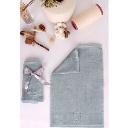 60 cotton 40 of viscous 30x50 cm Hand Face Towel Set 2 Pieces