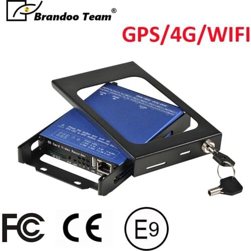 GPS 4G WIFI 4 Channel Car DVR H.265/H.264 SD Card DVR Recorder with G-sensor for Car Taxi School Bus Monitoring