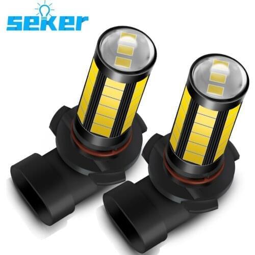 Seker Canbus 2Pcs HB4 9006 Car LED Bulbs For Toyota Avensis Camry For Front Fog Light Error Free 6000K White 12V