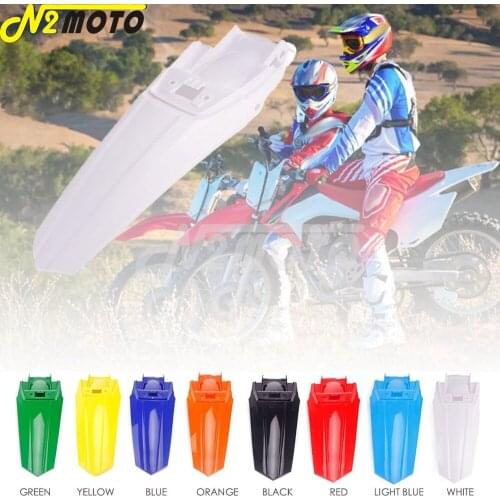 Red Black White Supermoto ABS Plastic Dirt Bike Rear Fender Mudguard Cover for Honda CRF230F CRF 230 2020 Enduro Mud Guard Frame