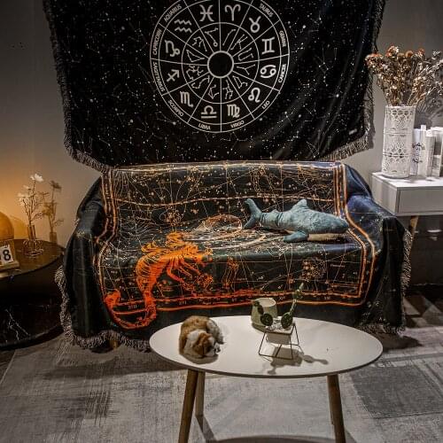 Nordic Hot Sale Sofa blanket Personality Scorpio Sofa towel living room decor Cushion Non-slip 3d print anime rug picnic blanket