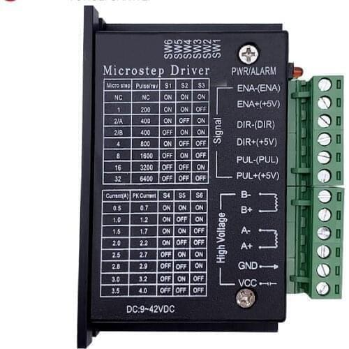 3pcs Stepper Motor Driver TB6600 for Nema 23 Nema 34 42/57/86 Nema 17 4A DC 9-40V 1 axis Stepping Motor CNC Engraving Machine