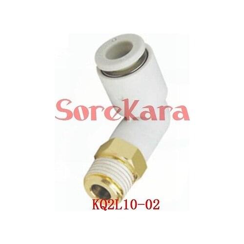 KQ2L10-02 One-Touch Fitting Push In Male Elbow Connector Applicable Tube O.D. 10mm Port Size G1/4" KQ2L1002SMC Type