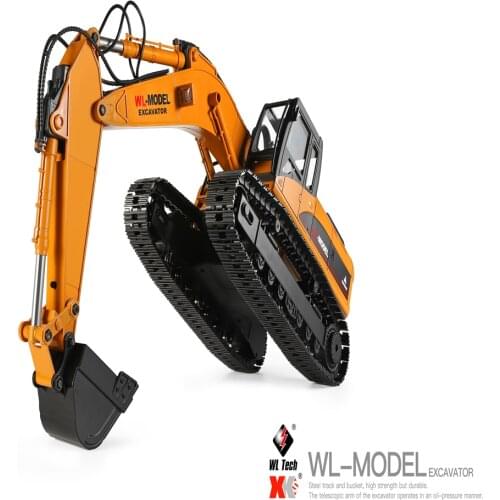 1/16 Scale WLtoys 16800 Radio Control Excavator Model 2.4GHz With Stimulation Sound And Smoker Effects