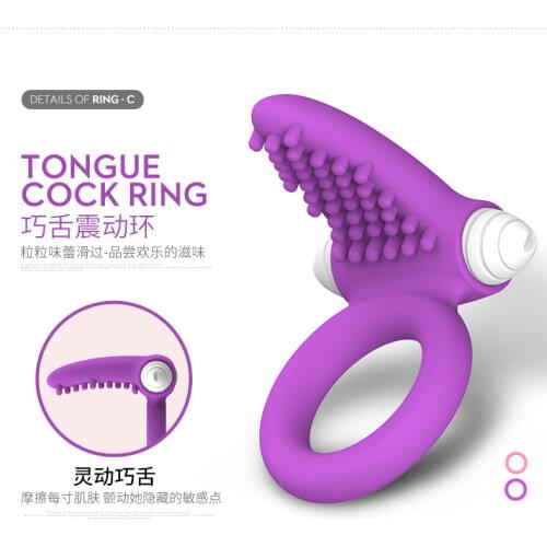Soft Silicone Dual Vibrating Delay Ejaculation Cock Ring Dick Penis Ring Cockring Adult Sex Toys with Rabbit Ears for Couples