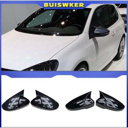 For Volkswagen VW Scirocco 2009-2018 Door Side Wing Rearview mirror Cover Sticker Trim Car Styling Accessories