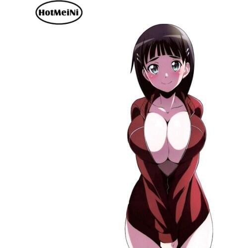 HotMeiNi 13cm x 5.4cm for SAO Suguha Kirigaya Funny Car Stickers Waterproof Sunscreen Surfboard Graffiti Surfboard Car Styling