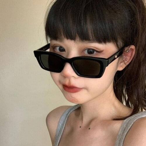 Women Rectangle Vintage Sunglasses Brand Designer Retro Points Sun Glasses Female Lady Eyeglass Cat Eye Driver Fashion Goggles
