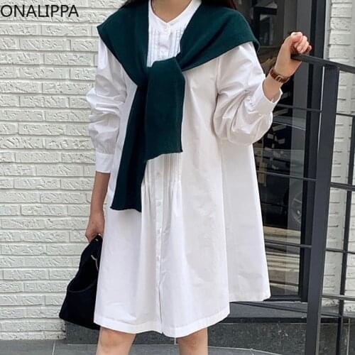 Модные платья-рубашки Onalippa China At AliExpress