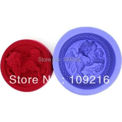 Wholesale!!!New Chinese Style Kirin (R1139) Silicone Handmade Soap Mold DIY Mold