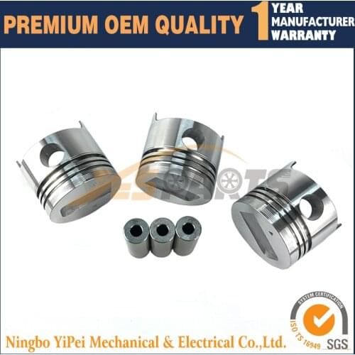 Engine Piston Kit for Mitsubishi S3L Mini Excavator Tractor Loader Generator 31N17-06100