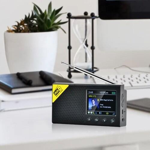 Portable Bluetooth-compatible-compatibleDigital Radio DAB/DAB+ and FM Receiver Rechargeable Lightweight Home Radio