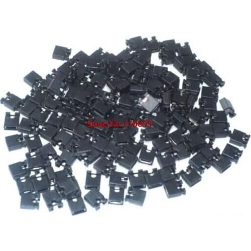 【SIMPLE ROBOT】100pcs Mini Micro Jumper for 2.54mm Header (shunts) Short Circuit Block Jumper