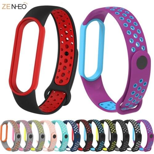 For Xiaomi Mi Band 5 Strap Sport Silicone Bracelet Replacement for Mi Band 6 Smart Accessories for Xiomi Miband 6 Correa