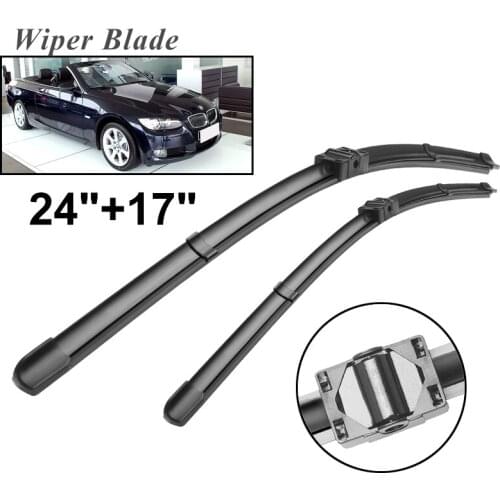 Okowiper LHD Front Wiper Blades For BMW 3 Series E93 2006 - 2009 Windshield Windscreen Front Window 24"+17"