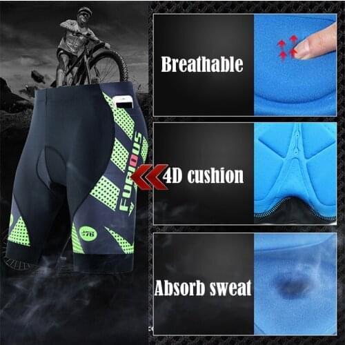Summer Shorts Mens Mountain Road 4-Color Cycling Shorts with Shock Absorption Crotch Pad Breathable Quick-Drying Cycling Shorts