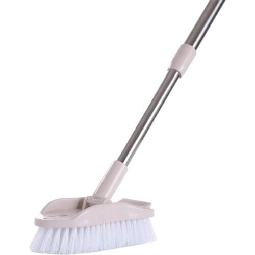 Long Handle Telescopic Bristle Cleaning Brush Detachable Floor Brushes for Bathroom Ceramic Tiles Bathtub Cleaner Cleaning Tool
