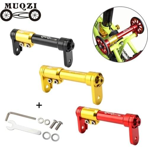 MUQZI Aluminum Alloy Easy Wheel Extender Bar For Brompton Folding Bike Frame Pulling Roll Extension Cycling Repair Tools