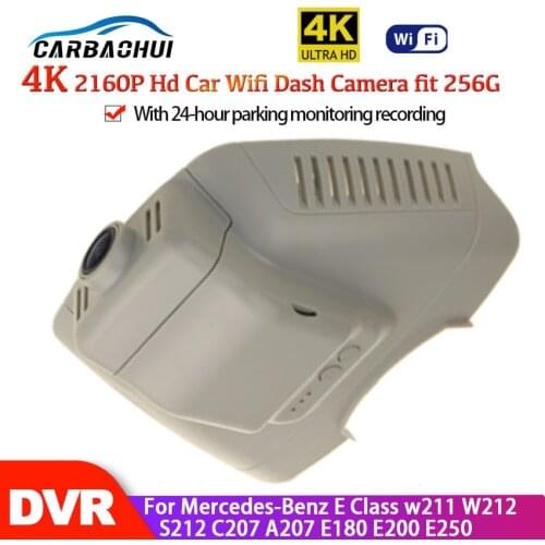 4K Car DVR Wifi Video Recorder Dash Cam Camera high quality hd For Mercedes-Benz E Class w211 W212 S212 C207 A207 E180 E200 E250