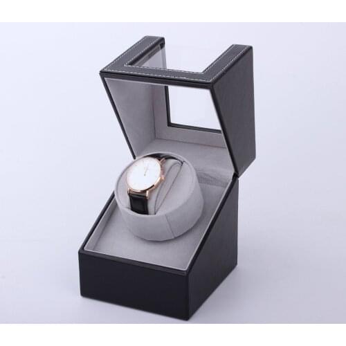 High Class Motor Shaker Watch Winder Holder Display Automatic Mechanical Watch Winding Box Jewelry Watches Box New Black