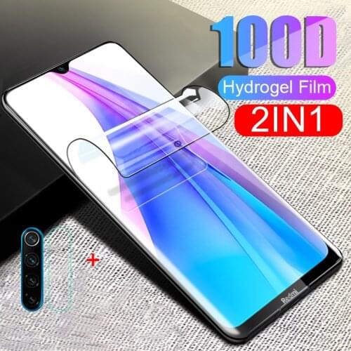 For redmi Note 8T 2-in-1 soft hydrogel film for xiaomi redmi Note 8T camera screen protector protective film redme Not 8T 8 T