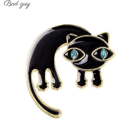 Womens Fashion Cute Little Cat Corsage Sweater Coat Accessories Brooch for Women Animal Party Wedding Brooch Pins Ladies Brooch