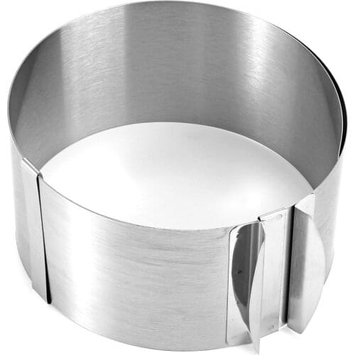 1Pc Adjustable Mousse Ring 3D Round Cake Molds Stainless Steel Baking Moulds Kitchen Dessert Cake Decorating Tools