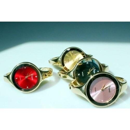 10pcs Women Bracelet Cuff Watch Lady Stainless Steel Dress WristWatch