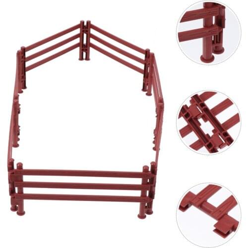 20pcs DIY Garden Fence Farm Guardrail Farm Model Accessories Children