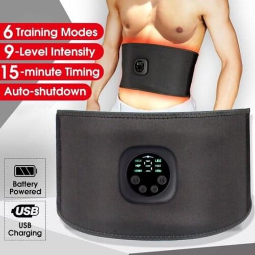 2021 EMS Slimming Massager Belts Abdominal Toning Belt Muscle Toner Body Abdomen Muscle Fitness Trainer