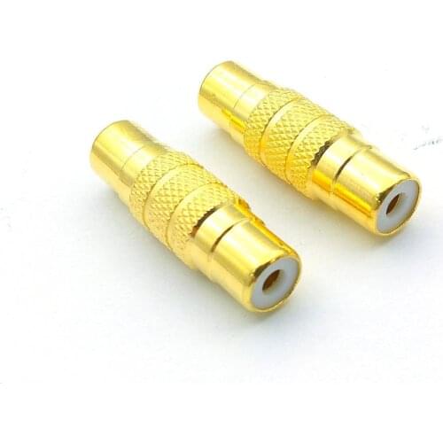 50pcs/100pcs RCA AV Audio Video Coupler Female to RCA Female Adapter