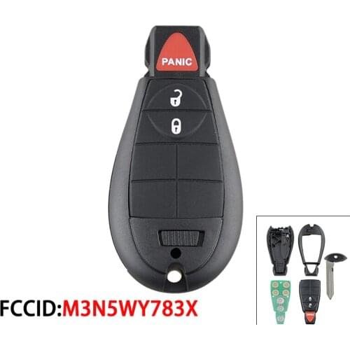 50Pcs M3N5WY783X For Dodge Key 433Mhz Car Remote Key For Dodge Grand Caravan Chrysler Town For Cherokee Car Key @34