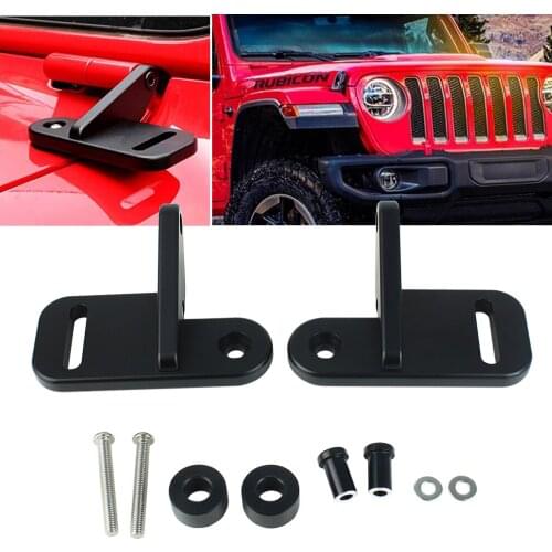 Car A-Pillar Light Mounting Bracket Engine Hood Cover Hinge Driving Lamp HID Stand Holder for Jeep Wrangler JL 2018-2019
