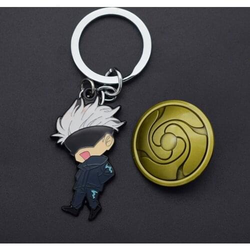 Anime Gojo Satoru Kugisaki Nobara Itadori Yuji Figure Pendant Toys Key ring keychain & brooch for Men ladys kids Gift