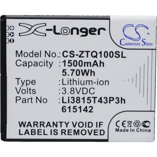 CS 1500mAh / 5.70Wh battery for Amazing A4c Li3815T43P3h615142