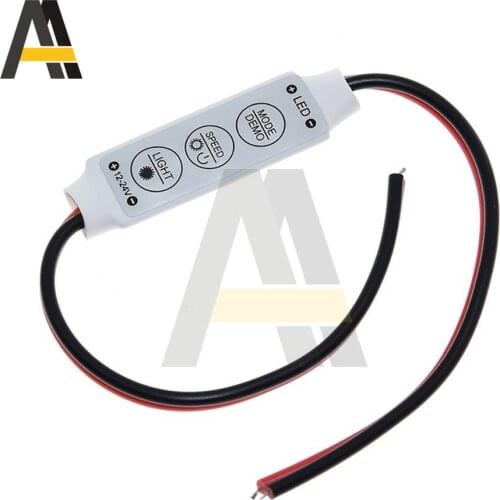 DC12V Mini Led Dimmer Controller 3 Keys 6A to Control Single Color Led Strip Light SMD 3528 5050 5630 5730 3014