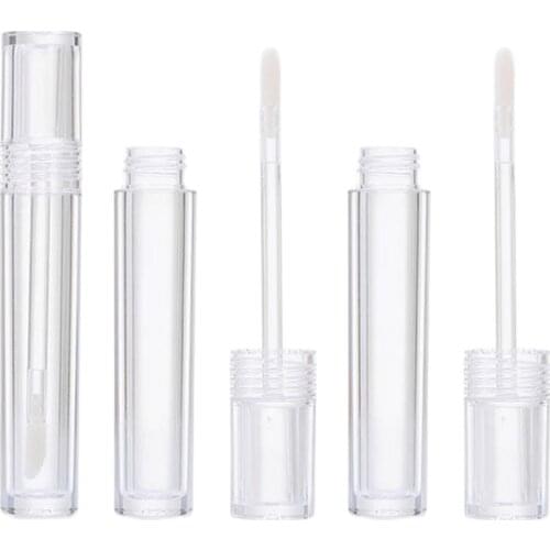 3 Pieces Empty Clear Lip Gloss Tubes Lip Balm Bottle Containers Sample 5ml