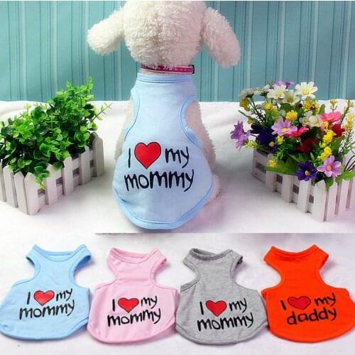 Pet Costume Vest Puppy Cats Coat Clothing For Dog Letter printing T-shirt Comfort Dog Cats Clothes Pet Supplies