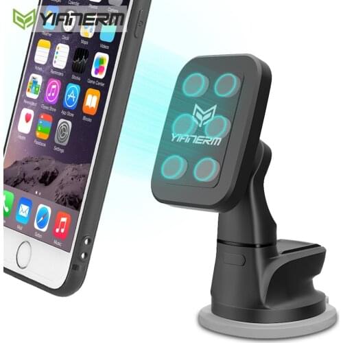 Yianerm Magnet Car Phone Holder For iPhone X Xs Max 7 8 Plus Magnetic Phone Stand Mount in Car For Xiaomi Galaxy S9 S8+ Note 8