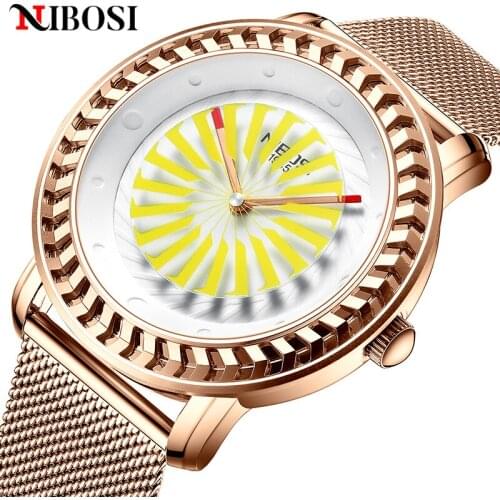 NIBOSI Fashion Novel Design Men Watch Waterproof Gear Wheel Casual Military Quartz Wristwatch for Men Clock Relogio Masculino
