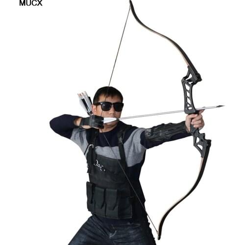 New 30-50lbs 60inch Shooting Archery Bow Hunting Bow Target Takedown Recurve Bow with Exclusive Bowstring Shooting Outdoor Sport
