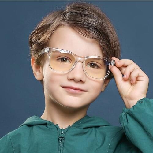 New Children Anti-blue Light Glasses Teens Flexible TR90 Boys Glasses Frame Girls Anti-reflective Computer Eyewear High Quality