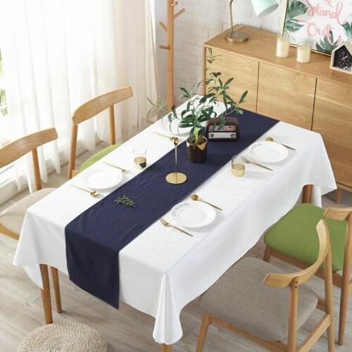 Simple Cotton Tablecloth Shooting Background Table Runner Wedding Party Home Table Cloth Cover Decoration