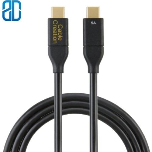 USB-C To USB-C Gen 2 Cable(100W/5A) USB 3.1 10Gbps Type C Charging Cord Compatible MacBook 15inch Samsung T3 SSDPixel XL 2