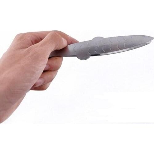 1PC Stainless Steel Seafood Tools Fish Scales scraper Fish Skin Brush Fast Remove Fish Cleaning Peeler Fish Skin Brush b ELB 082